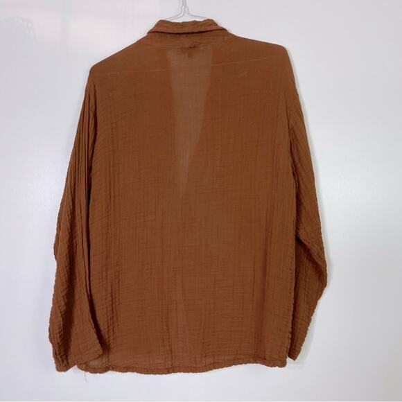 Michael Stars Dana Gauzy Lightweight Cotton Blazer Size Small - Picture 6 of 7